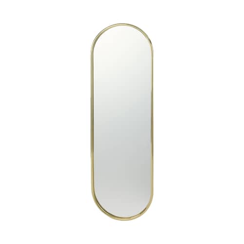 Miroir mural Angui Tall métal or / 50 x 160 cm - AYTM - Or - Acier, Verre