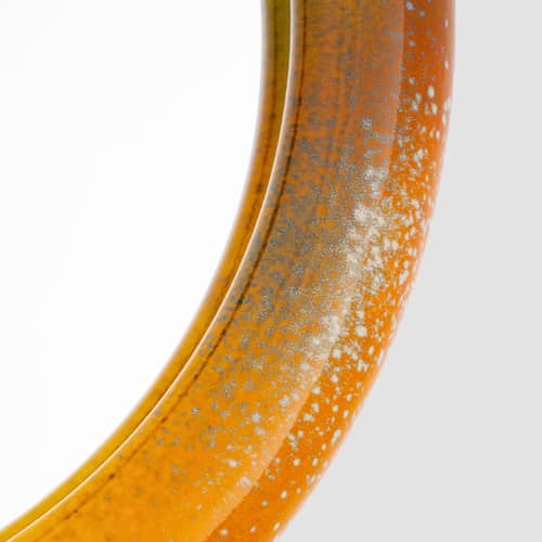 Miroir mural Duplum céramique multicolore / Ø 48,3 cm - raawii - Caméléon (émail réactif) - Céramique émaillée, Verre