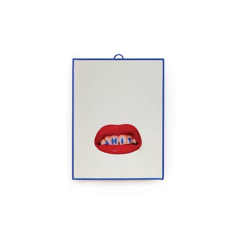 Miroir Toiletpaper plastique multicolore / Shit   -  Small H 23 cm - Seletti - Shit - Matière plastique, Verre sérigraphié