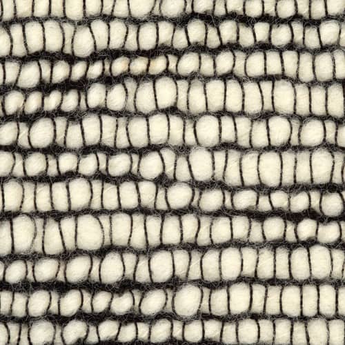 Plaid Thread noir / 140 x 180 cm - Tom Dixon - Noir & blanc - Coton, Laine
