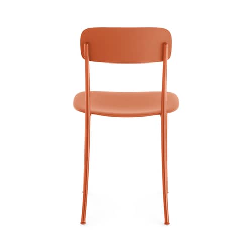 Stuhl Savoia plastikmaterial orange - Kartell - Rost - bemaltes Aluminium, Technoplymer