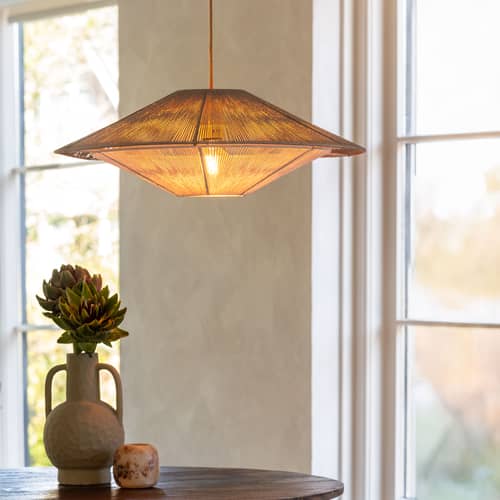 Suspension Lumbini Large / Ø 60 cm - GOOD&MOJO - Gris - Corde