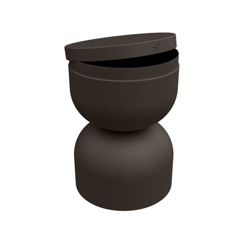Tabouret Piapolo métal marron / Coffre rangement - Fermob - Tonka - Aluminium