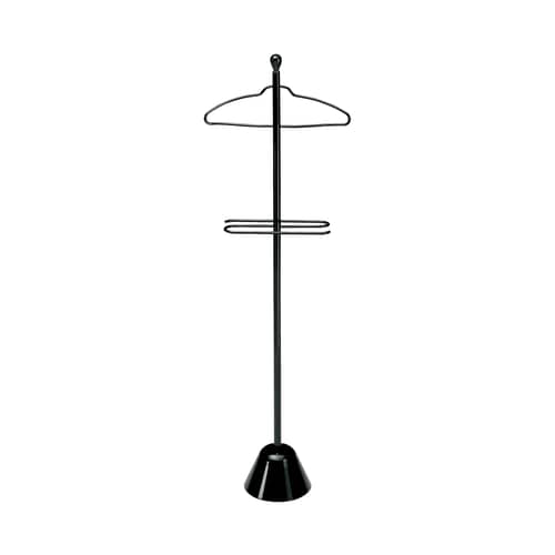 Valet Servonotte métal noir / Achille Castiglioni, 1986 - Zanotta - Noir - Acier verni
