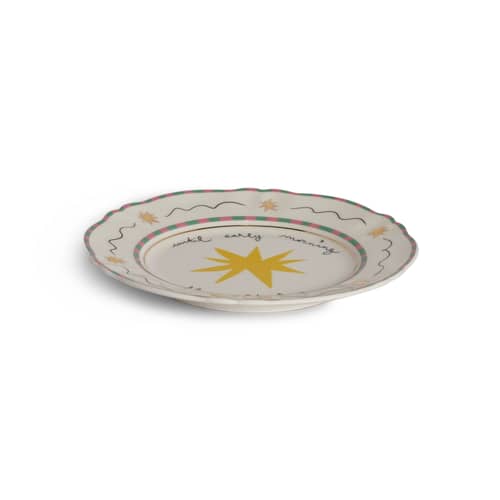 Assiette à mignardises Until early morning / Ø 16,5 cm - Bitossi Home - Until early morning - Porcelaine