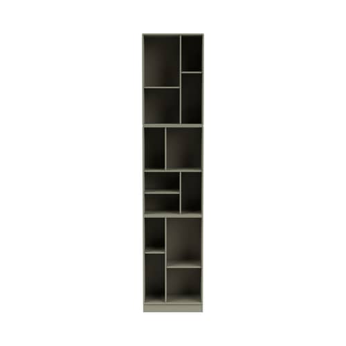 Bibliothèque Loom bois gris / L 46.8 x P 30 x H 215.8 cm - MONTANA - Fennel 144 - MDF laqué