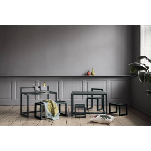 Bureau enfant Little Architect bois beige / L 70 cm / Seconde vie - Ferm Living - Beige Cachemire - Contreplaqué de frêne, Frêne massif