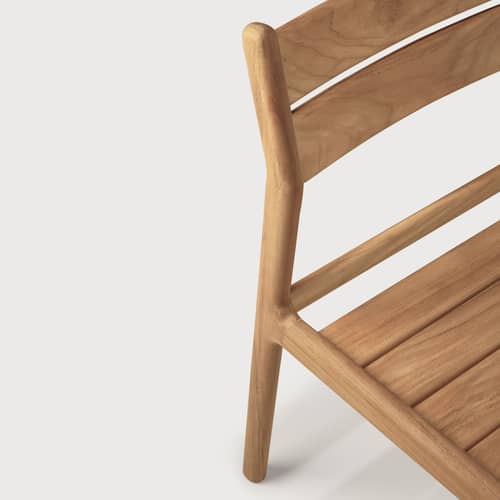 Jack Outdoor Chair textile natural wood - Ethnicraft - Teak - Solid teak