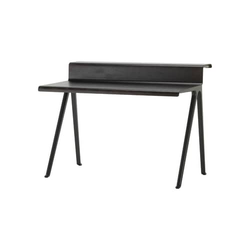 Courier Desk wood black / Erwan Bouroullec - W 120 x D 72.5 cm - Vitra - Black / Dark oak - Aluminium, Oak veneer