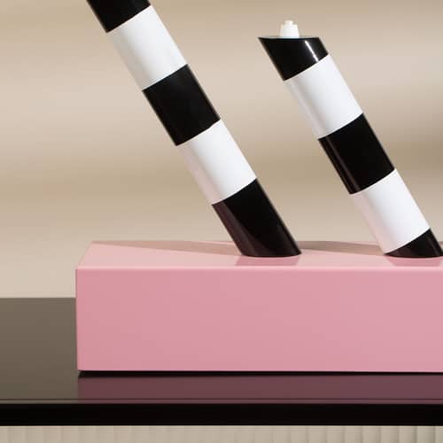 Lampe de table Oceanic    by Michele de Lucchi / 1981 - Memphis Milano - Noir, blanc, jaune - Métal