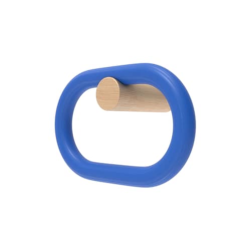 Patère Fernand Horizontale bois bleu - Hartô - Bleu - Bois massif, Multiplis