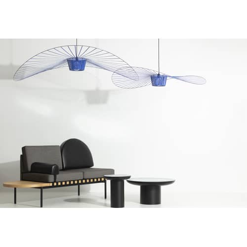 Vertigo Pendant plastic material blue Large / Ø 200 cm - Constance Guisset, 2010 - Petite Friture - Cobalt blue - Fibreglass, Polyurethane