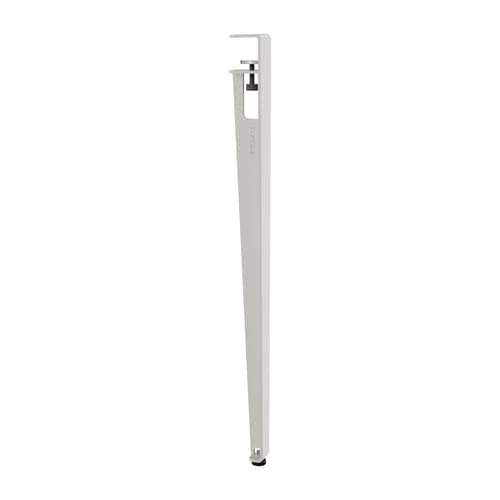 Piede avec fixation étau OUTDOOR metallo grigio / H 75 cm - Per creare tavolo da esterni - TIPTOE - Grigio gesso - Acciaio termolaccato