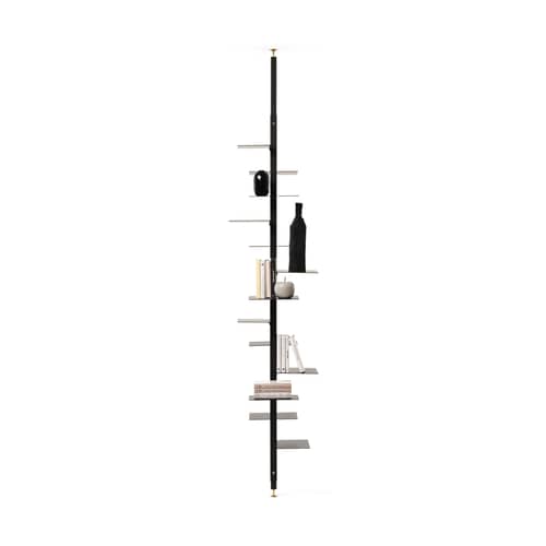Adélaide Metal Rotating shelf metal black / Swivel - For 230 to 253 cm ceilings - Mogg - Ceiling from 230 to 253 cm / Black - Painted iron