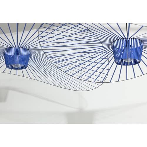 Suspension Vertigo Grande / Ø 200 cm - Petite Friture - Bleu Cobalt - Fibre de verre, Polyuréthane