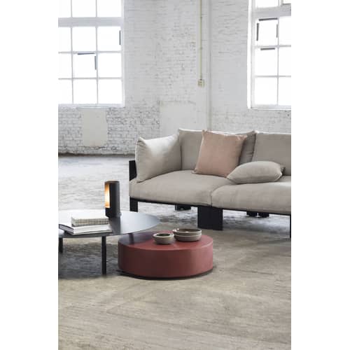 Table basse Pawn céramique rouge / Ø 68 x H 20 cm - Fibre polyester / Seconde vie - Serax - Rouge Brique - Fibre polyester