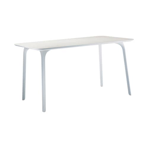 Table rectangulaire First / 139 x 79 cm / Laminé HPL - Magis - Blanc - Polypropylène, Stratifié HPL