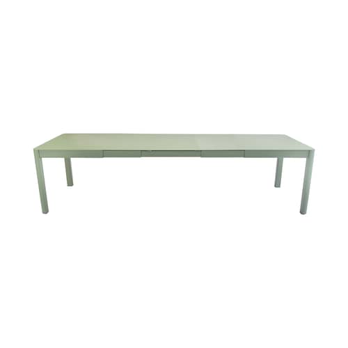 Table à rallonge Ribambelle XL métal vert / L 149 à 299 cm - 6 à 14 personnes - Fermob - Cactus - Aluminium laqué