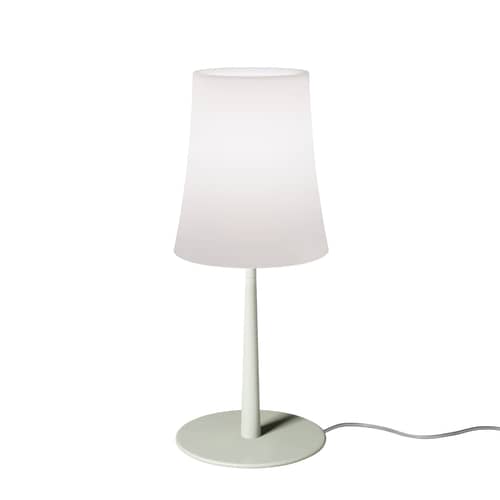 Tischleuchte Birdie Easy Small plastikmaterial grün / H 43 cm - Foscarini - Salbeigrün - lackiertes Aluminium, Polykarbonat