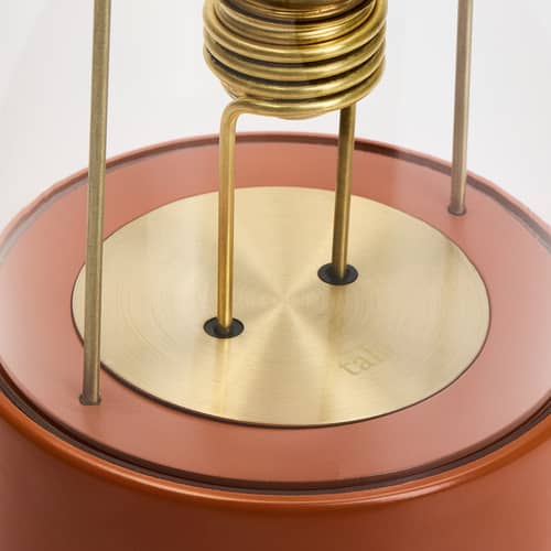 The Muse 2.0 Wireless rechargeable lamp metal orange / IP44 - TALA - Orange Claycourt - Aluminium, Borosilicated glass