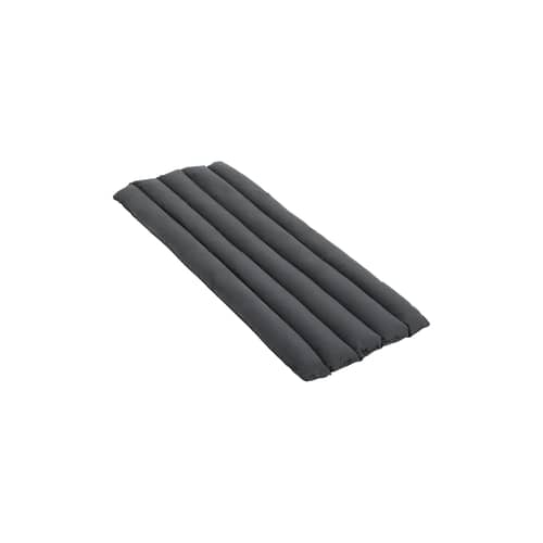 Accessoire / Coussin intégral Soft Quilted - Pour fauteuil bas Palissade avec dossier haut - Hay - Anthracite - Mousse polyuréthane, Tissu oléfine