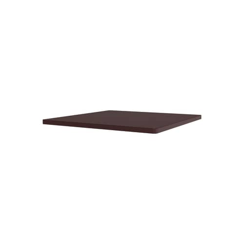 Accessoire  bois / Plateau supérieur pour Panton Wire Single - L 34,8 x P 34,8 cm - MONTANA - Rouge noir - MDF laqué