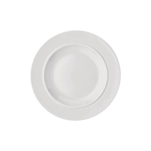 Set  4 assiettes à dessert La Bella Tavola Ø 20 cm - céramique / Ettore Sottsass - Alessi - Blanc uni - Porcelaine fine