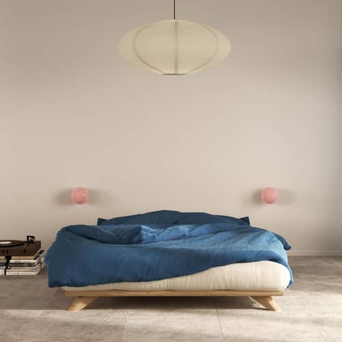 Senza Double bed natural wood / For mattress 140 x 200 cm - KARUP - For mattress 140 x 200 cm - FSC-certified solid pine