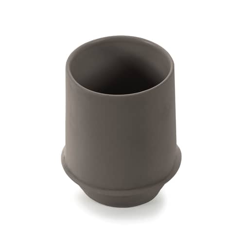 Set de 2 mugs Dune / By Kelly Wearstle - Ø 9 x H 11,5 cm - Serax - Marron Ardoise - Porcelaine