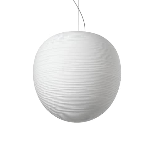Pendelleuchte Rituals XL glas weiß / Ø 40 cm x H 41 cm - Foscarini - Weiß / Ø 40 x H 41 cm - mundgeblasenes Glas