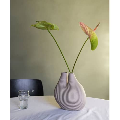 Vaso W&S - Chamber ceramica beige bianco / Porcellana - Hay - Beige - Porcellana