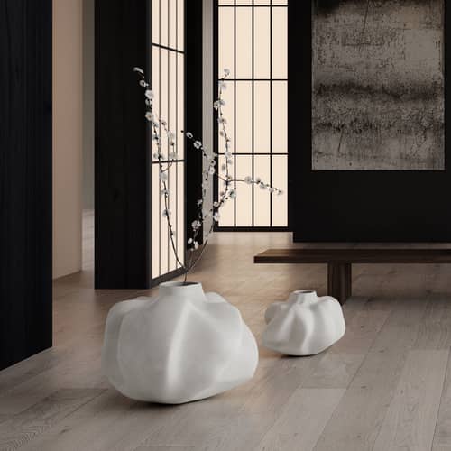 Vaso Wabi Big ceramica bianco / 55 x 55 x H 48 cm - 101 COPENHAGEN - Grande / Bianco - Ceramica smaltata