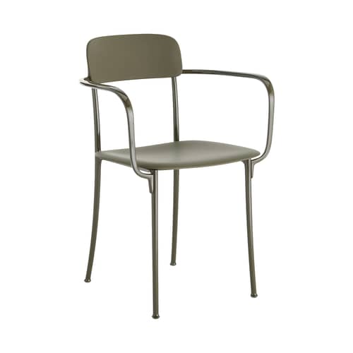 Armlehnstuhl Savoia plastikmaterial grün - Kartell - Grün - bemaltes Aluminium, Technoplymer
