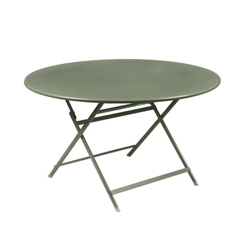 Klapptisch Caractère metall grün / Ø 128 cm / 7 Personen - Fermob - Kaktus - bemalter Stahl
