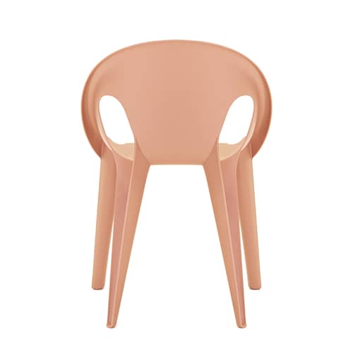 Fauteuil empilable Bell plastique orange / Polypropylène recyclé (éco-conçu) - Konstantin Grcic, 2020 - Magis - Orange Sunrise - Polypropylène recyclé