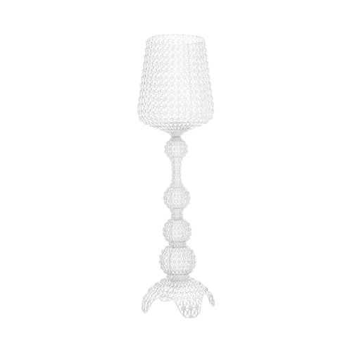 Lampadaire Kabuki Indoor plastique transparent / LED - Pour l\'intérieur - H 165 cm / Ferruccio Laviani, 2016 - Kartell - Cristal - Technopolymère thermoplastique