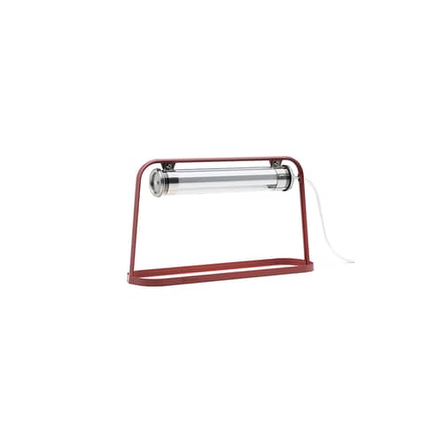 Lampe d\'extérieur Astrup LED / L 60 cm - SAMMODE STUDIO - Rouge / Argent - Aluminium laqué, Polycarbonate