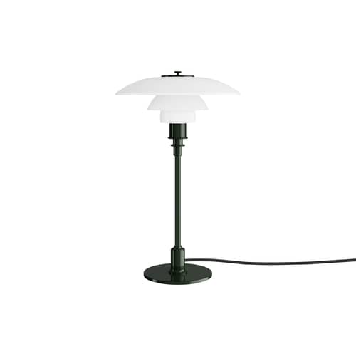 Lampe de table PH 3/2 vert / Réédition 1926 - Louis Poulsen - Vert brillant / Blanc - Aluminium laqué, Verre soufflé bouche