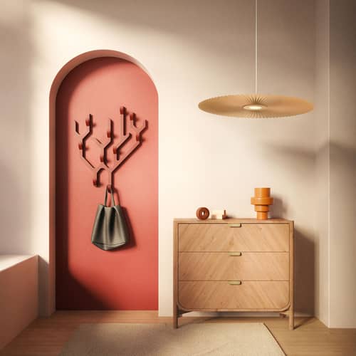 Carmen Medium Pendant textile beige / LED - Ø 90 cm - Hartô - Golden sand - Painted metal, Textile laminated on PET
