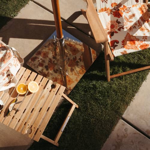 Pied de parasol The Classic métal / 25 Kg - Pour mât de 2,5 à 5,08 cm - BUSINESS & PLEASURE - Acier inoxydable - Acier carbone