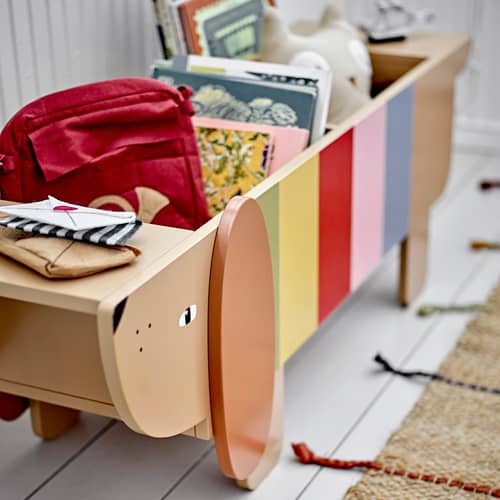 Rangement Charlie / Etagère à livres - 108 x 37 x H 32 cm - Bloomingville - Multicolore - MDF