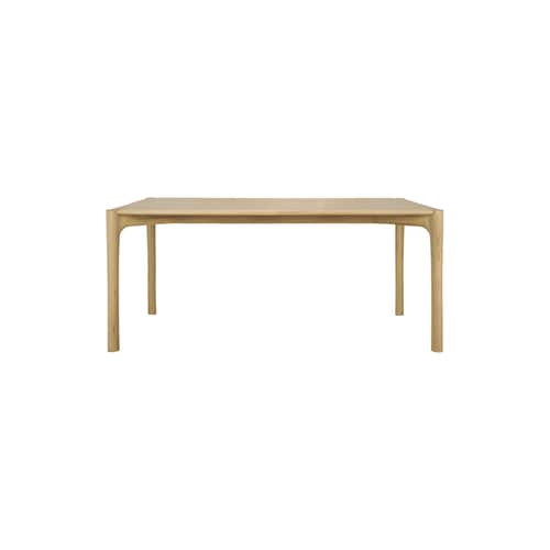 PI Rectangular table natural wood / 180 x 90 cm - 8 seater - Ethnicraft - Natural oak - Oiled solid oak