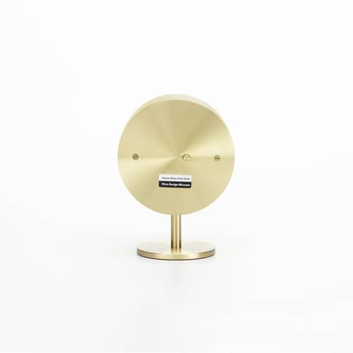 Standuhr Desk Clock - Night Clock gold metall / By George Nelson, 1947-1953 - Vitra - Messing - Acrylglas, Messing