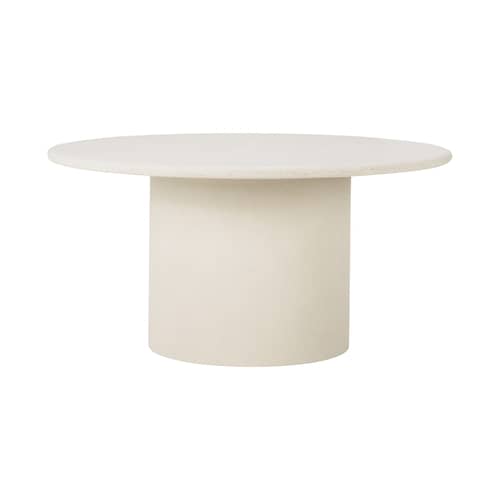 Elements Round table composite material white / Ø 150 cm - 8 people / Microcement - Ethnicraft
