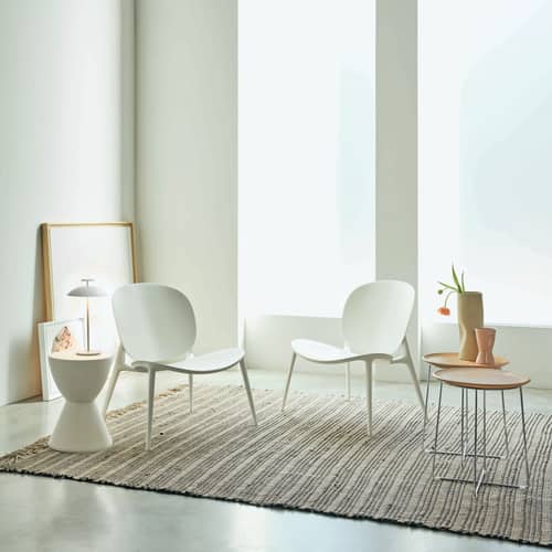 Tabouret Prince AHA plastique blanc / Philippe Starck, 1996 - Kartell - Blanc cire - Polypropylène