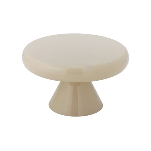 Tavolino Ricko metallo beige / Ø 60 x H 35 cm - Bloomingville - Beige - Ferro, MDF