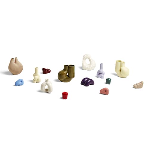 Vaso W&S - Chamber ceramica beige bianco / Porcellana - Hay - Beige - Porcellana