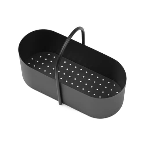Grib Basket metal black - Ferm Living - Black - Thermolacquered metal