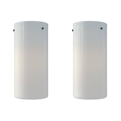Tobo Porcelaine C215 Duo Ceiling light ceramic white / Ø 10 x H 21.5 cm - Set of 2 - DCW éditions - H 21.5 cm / White - China