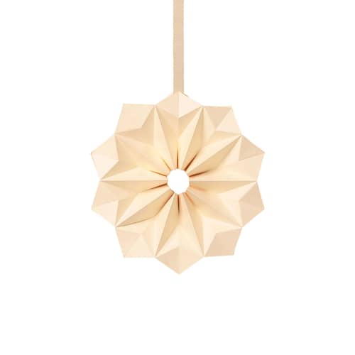 Dekoration zum Aufhängen Sun papierfaser weiß / Papierstern - ø 28 cm - Ferm Living - Naturweiß - Papier FSC